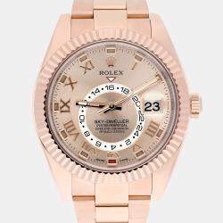 Pre Owned Rolex Sky-Dweller 326935 Automatic Gold 18k Everose Gold Men's Watch 42 mm