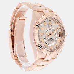 Pre Owned Rolex Sky-Dweller 326935 Automatic Gold 18k Everose Gold Men's Watch 42 mm