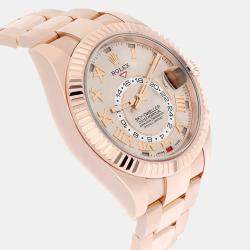 Pre Owned Rolex Sky-Dweller 326935 Automatic Gold 18k Everose Gold Men's Watch 42 mm