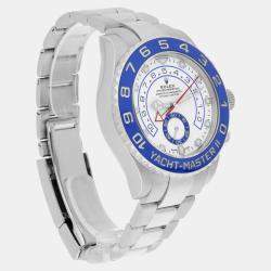 Pre Owned Rolex Yacht-Master II 116680 Automatic White Stainless Steel Men Watch 44mm