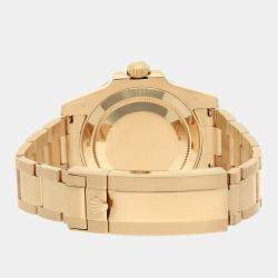 Pre Owned Rolex Submariner 116618LB Automatic Blue 18K Yellow Gold Men Watch 40mm