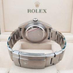 Pre Owned Rolex Air King 116900 Automatic Black Stainless Steel Men's Wristwatch 40 mm