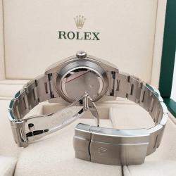 Pre Owned Rolex Air King 116900 Automatic Black Stainless Steel Men's Wristwatch 40 mm
