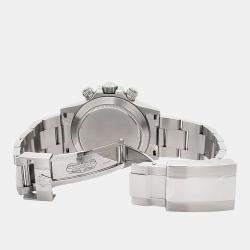Pre Owned Rolex Cosmograph Daytona 116520 Automatic White Stainless Steel Men's Wristwatch 40 mm