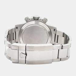 Pre Owned Rolex Cosmograph Daytona 116520 Automatic White Stainless Steel Men's Wristwatch 40 mm