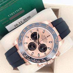 Pre Owned Rolex Cosmograph Daytona 116515LN Automatic 18k Rose Gold Men's Wristwatch 40 mm