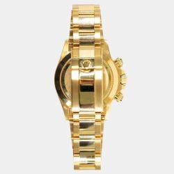 Pre Owned Rolex Cosmograph Daytona 116508 Automatic Green 18K Yellow Gold Men's Wristwatch 40 mm