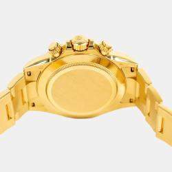 Pre Owned Rolex Cosmograph Daytona 116508 Automatic Green 18K Yellow Gold Men's Wristwatch 40 mm