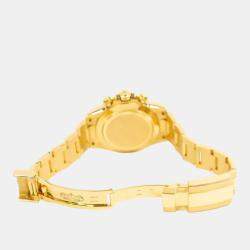 Pre Owned Rolex Cosmograph Daytona 116508 Automatic Green 18K Yellow Gold Men's Wristwatch 40 mm