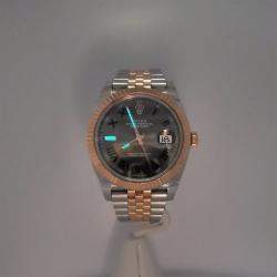 Pre Owned Rolex Datejust 126331 Automatic Slate 18K Rose Gold Stainless Steel Men's Wristwatch 41 mm