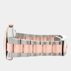 Pre Owned Rolex Datejust 126331 Automatic Chocolate 18K Rose Gold Stainless Steel Men's Wristwatch 41 mm