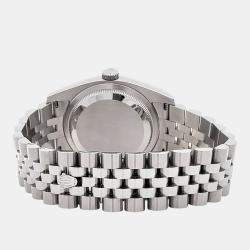 Pre Owned Rolex Datejust 116200 Automatic White Stainless Steel Men's Wristwatch 36 mm