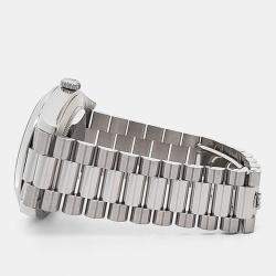 Pre Owned Rolex President Day-Date 228206 Automatic Ice Blue Platinum Men's Wristwatch 40 mm