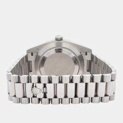 Pre Owned Rolex President Day-Date 228206 Automatic Ice Blue Platinum Men's Wristwatch 40 mm