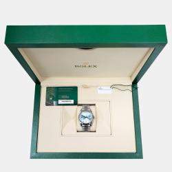 Pre Owned Rolex President Day-Date 228206 Automatic Ice Blue Platinum Men's Wristwatch 40 mm