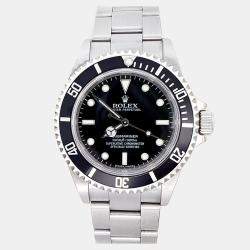 Pre Owned Rolex Submariner 14060 Automatic Black Stainless Steel Men's Wristwatch 40 mm