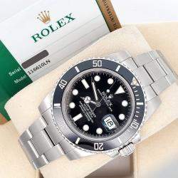 Pre Owned Rolex Submariner 116610LN Automatic Black Stainless Steel Men's Wristwatch 40 mm