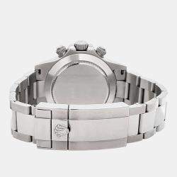 Pre Owned Rolex Cosmograph Daytona 116520 Automatic White Stainless Steel Men's Wristwatch 40 mm
