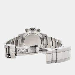 Pre Owned Rolex Cosmograph Daytona 116520 Automatic White Stainless Steel Men's Wristwatch 40 mm