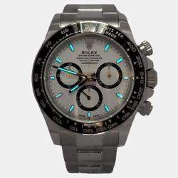 Pre Owned Rolex Cosmograph Daytona 126500LN Automatic White Panda Stainless Steel Men's Wristwatch 40 mm