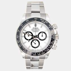 Pre Owned Rolex Cosmograph Daytona 126500LN Automatic White Panda Stainless Steel Men's Wristwatch 40 mm