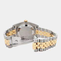 Pre Owned Rolex Datejust 116233 Automatic Champagne 18K Yellow Gold Stainless Steel Men's Wristwatch 36 mm