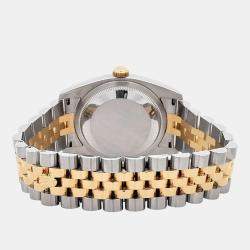Pre Owned Rolex Datejust 116233 Automatic Champagne 18K Yellow Gold Stainless Steel Men's Wristwatch 36 mm