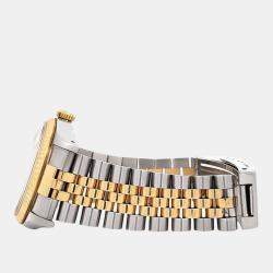 Pre Owned Rolex Datejust 16233 Automatic Champagne 18K Yellow Gold Stainless Steel Men's Wristwatch 36 mm