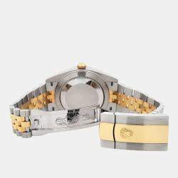 Pre Owned Rolex Datejust 126333 Automatic Champagne Diamond 18K Yellow Gold Stainless Steel Men's Wristwatch 41 mm