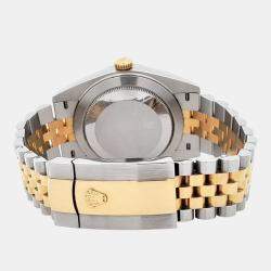 Pre Owned Rolex Datejust 126333 Automatic Champagne Diamond 18K Yellow Gold Stainless Steel Men's Wristwatch 41 mm
