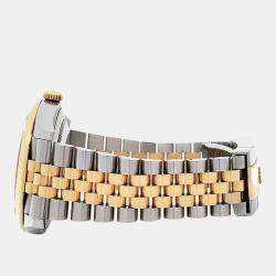 Pre Owned Rolex Datejust 126333 Automatic Champagne Diamond 18K Yellow Gold Stainless Steel Men's Wristwatch 41 mm