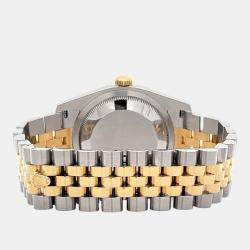 Pre Owned Rolex Datejust 116233 Automatic Champagne Diamond 18K Yellow Gold Stainless Steel Men's Wristwatch 36 mm