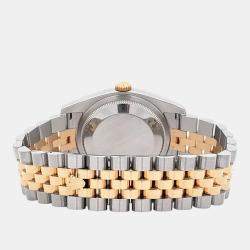 Pre Owned Rolex Datejust 116233 Automatic Champagne Diamond 18K Yellow Gold Stainless Steel Men's Wristwatch 36 mm