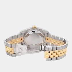 Pre Owned Rolex Datejust 116233 Automatic Champagne Diamond 18K Yellow Gold Stainless Steel Men's Wristwatch 36 mm