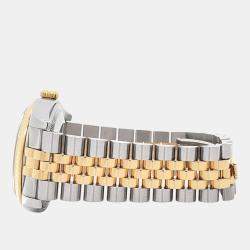 Pre Owned Rolex Datejust 116233 Automatic Champagne Diamond 18K Yellow Gold Stainless Steel Men's Wristwatch 36 mm