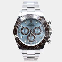 Pre Owned Rolex Daytona 116506 Automatic Ice Blue Platinum Men's Wristwatch 40 mm