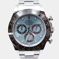 Pre Owned Rolex Daytona 116506 Automatic Ice Blue Platinum Men's Wristwatch 40 mm