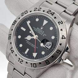 Pre Owned Rolex Explorer II 16570 Automatic Black Stainless Steel Men's Wristwatch 40 mm