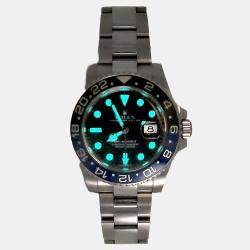 Pre Owned Rolex GMT-Master II 116710BLNR Automatic Black Stainless Steel Men's Wristwatch 40 mm