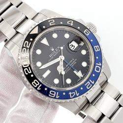 Pre Owned Rolex GMT-Master II 116710BLNR Automatic Black Stainless Steel Men's Wristwatch 40 mm