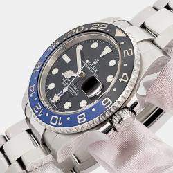 Pre Owned Rolex GMT-Master II 116710BLNR Automatic Black Stainless Steel Men's Wristwatch 40 mm