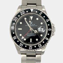 Pre Owned Rolex GMT-Master II 16710 Automatic Black Stainless Steel Men's Wristwatch 40 mm
