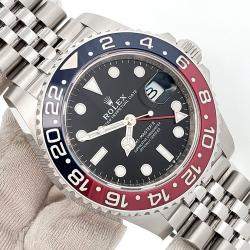 Pre Owned Rolex GMT-Master II 126710BLRO Automatic Black Stainless Steel Men's Wristwatch 40 mm