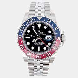 Pre Owned Rolex GMT-Master II 126710BLRO Automatic Black Stainless Steel Men's Wristwatch 40 mm