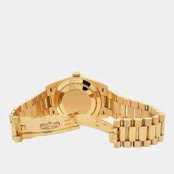 Pre Owned Rolex Day-Date President 228238 Automatic Silver 18k Yellow Gold Men's Wristwatch 40 mm