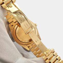 Pre Owned Rolex Day-Date President 228238 Automatic Silver 18k Yellow Gold Men's Wristwatch 40 mm