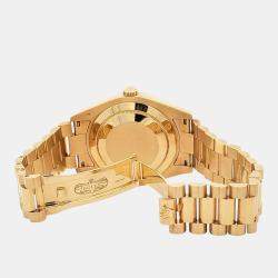 Pre Owned Rolex Day-Date President II 218238 Automatic Champagne 18k Yellow Gold Men's Wristwatch 41 mm