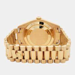 Pre Owned Rolex Day-Date President II 218238 Automatic Champagne 18k Yellow Gold Men's Wristwatch 41 mm