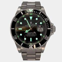 Pre Owned Rolex Submariner 16610 Automatic Stainless Steel Men's Wristwatch 40 mm