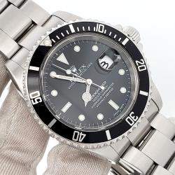 Pre Owned Rolex Submariner 16610 Automatic Stainless Steel Men's Wristwatch 40 mm